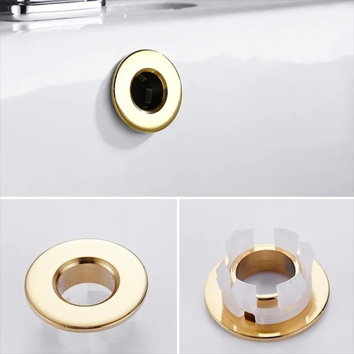 Brass basin overflow - basin,