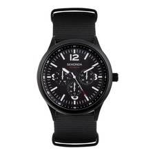 Sekonda 43mm Mens Round Black