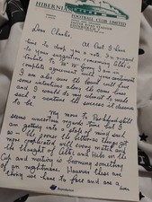Jock STEIN REPLICA LETTER 1965