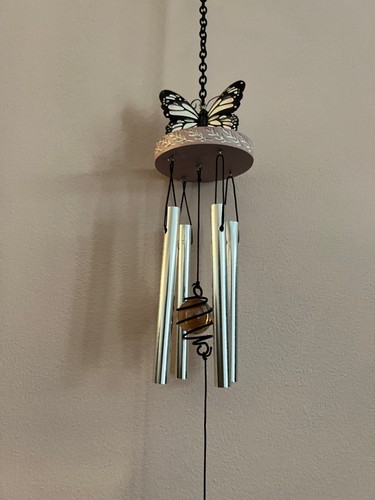 Butterfly glitter windchime - glitter,