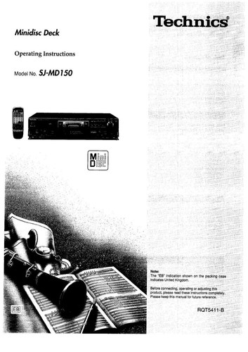 Technics md150 minidisc - sj-md150,