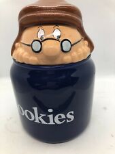 Vintage Wade Tetley Tea Gaffer caddy cookie jar biscuits barrel yorkshire blue