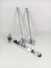 3 x Heavy Duty 9 Notch Screw Fixing Waterfall Wall Mounted Sloped Clothes Rail