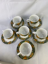 Royal Norfolk Fine China 12-Piece Tea Set Fruit Design Excellent Used Condition