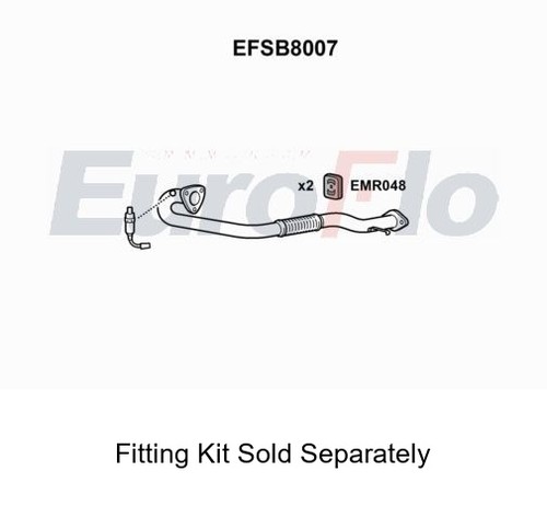 Pipe front exhaust system - front,