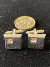 Vintage chunky silver tone