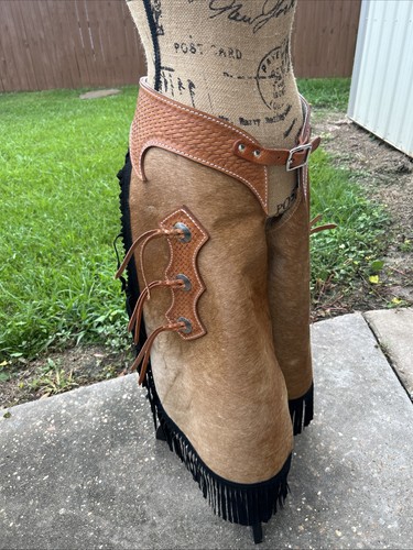 Buffalo hide adjustable chinks - buffalo,