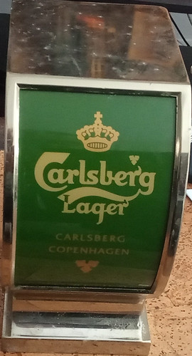 Carlsberg lager metal beer - metal,