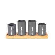Cutlery Holder Set - Grey