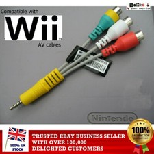 Nintendo Wii - SMART TV Composite AV Lead / Cable Adapter - Samsung JVC LG SONY