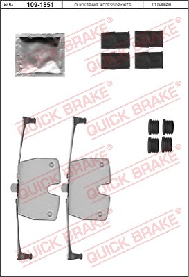 Accessory kit disc brake pads - brake,