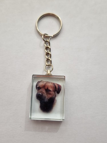 Border terrier keyring - terrier,