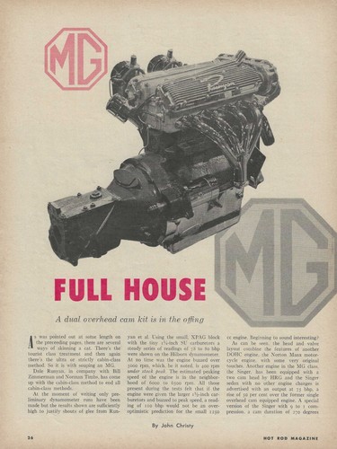 1956 xpag twin - twin, engine