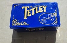 Vintage Tetley Tea Tin 1980's