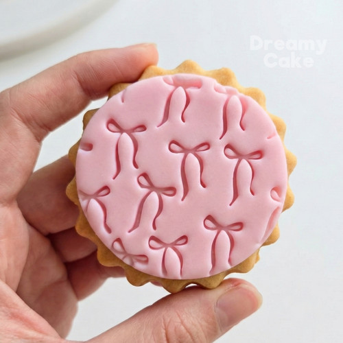 Bow pattern cookie stamp - pattern,