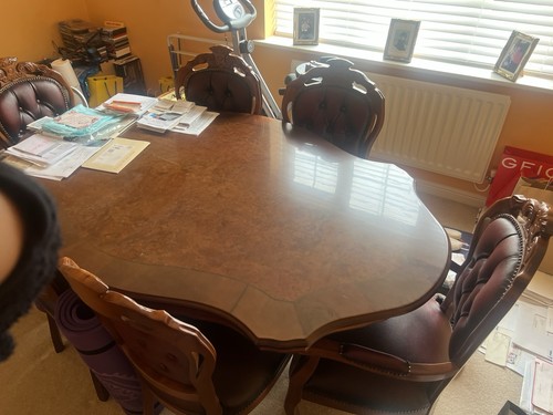 Large mahogany dining table - large,