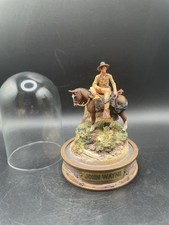 John Wayne Franklin Mint Limited Edition Hand Painted Sculpture With Glass Some