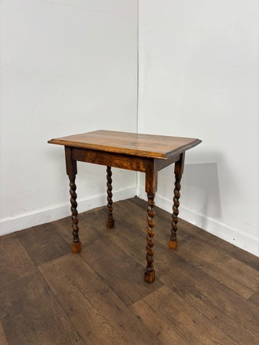 Vintage oak side table - vintage, with