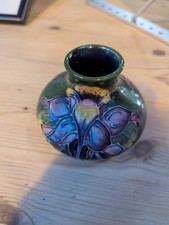 Miniature Moorcroft Pansy Vase