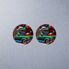 Christmas Dinosaur Car Sticker