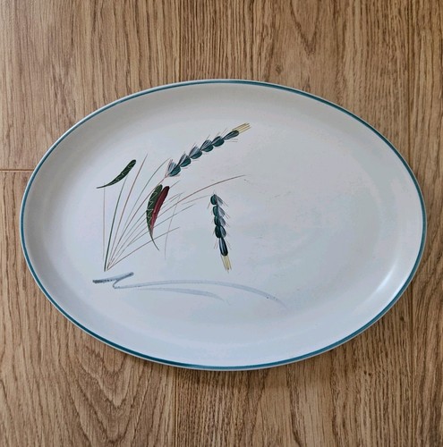 Vintage denby greenwheat - greenwheat, oval