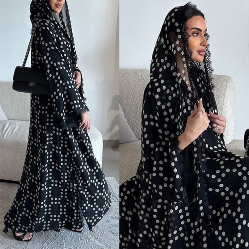 Muslim women polka dot - muslim, chiffon