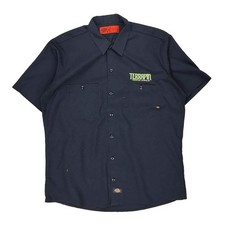 Terrapin Beer Company Dickies Short Sleeve Shirt - Large Navy Polyester Blend