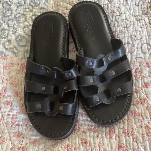 Fracap black sandals - black, 39