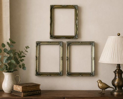 Set vintage ornate gold - vintage,