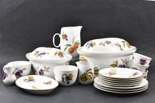 Royal Worcester Evesham Crockery Set Tureens Cups Plates Ramekins Jug & More