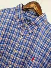 RALPH LAUREN Cobalt Blue Checked Shirt 2XL 3XL XXL XXXL RRP £129