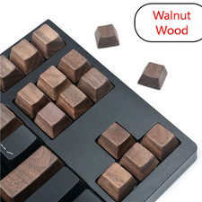 Oem walnut keycaps wooden - walnut,