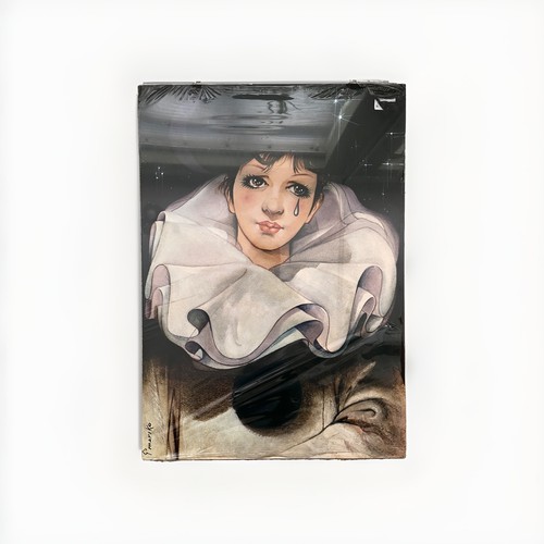 Vintage 1980s pierrot - 1980s, "sad