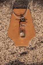 Cornish Bottled Sea Glass Sterling Silver Necklace. Real Sea Glass, Not Tumbled
