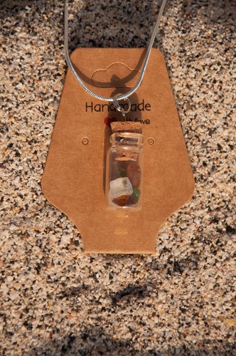 Cornish bottled sea glass - bottled,