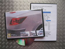 MEGANE COUPE CABRIOLET OWNER MANUAL CD HANDBOOK 2003 04 05 06 07 08 09 CC CAB