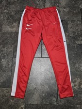 Medium Nike Track Pants Mens Red Double Swoosh Jogger Athletic
