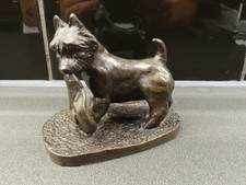 Heredities West Highland Terrier Dog Figurine Cold Cast Bronze 3” Made England