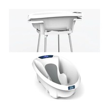 Aqua Scale Baby Bath with Stand, 2 in 1 Digital Baby Bath tub & Stand - White