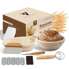 Sourdough  Bread Proofing Starter Banneton Kit | Complete Artisan Bread Making