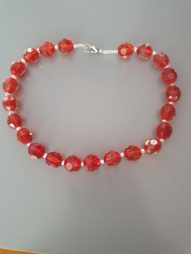 Faceted red chalcedony - faceted,