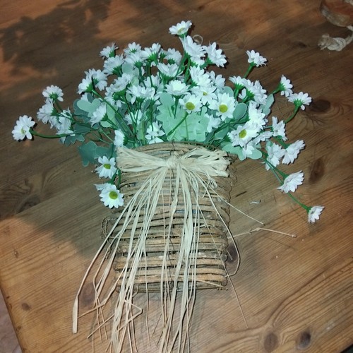 Artificial hanging flowers - hanging, in