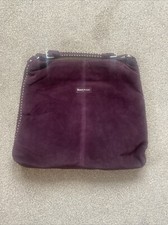 Russell & Bromley Plum Suede Bucket Bag  L16 W19
