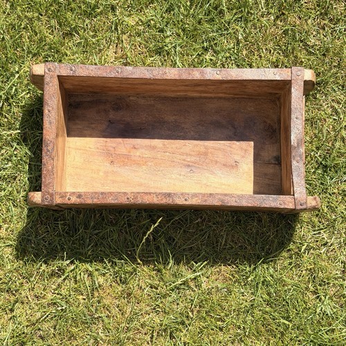 Vintage brown wooden - brown,