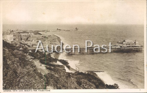 Folkestone leas beach pier - beach,