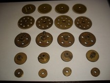 20 * Meccano Gears , Flanged Wheels and Pulleys