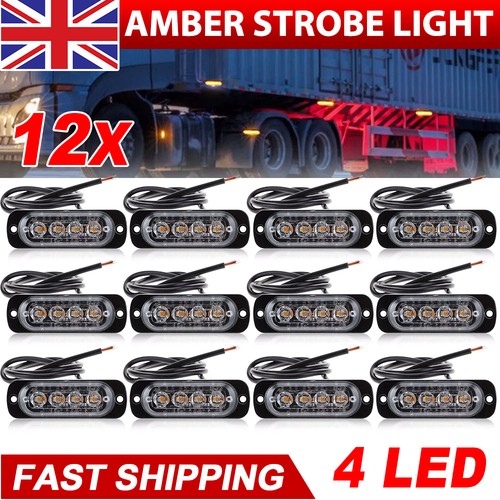 12x amber led - amber, 4