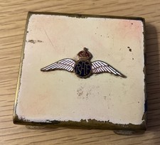 Vintage RAF Insignia Enamelled Sweetheart Compact 1930-50s