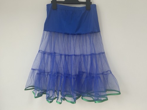 Royal blue net petticoat - blue,