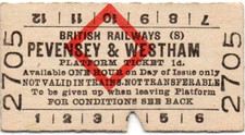 BR(S) Platform Ticket=Pevensey & Westham 1d